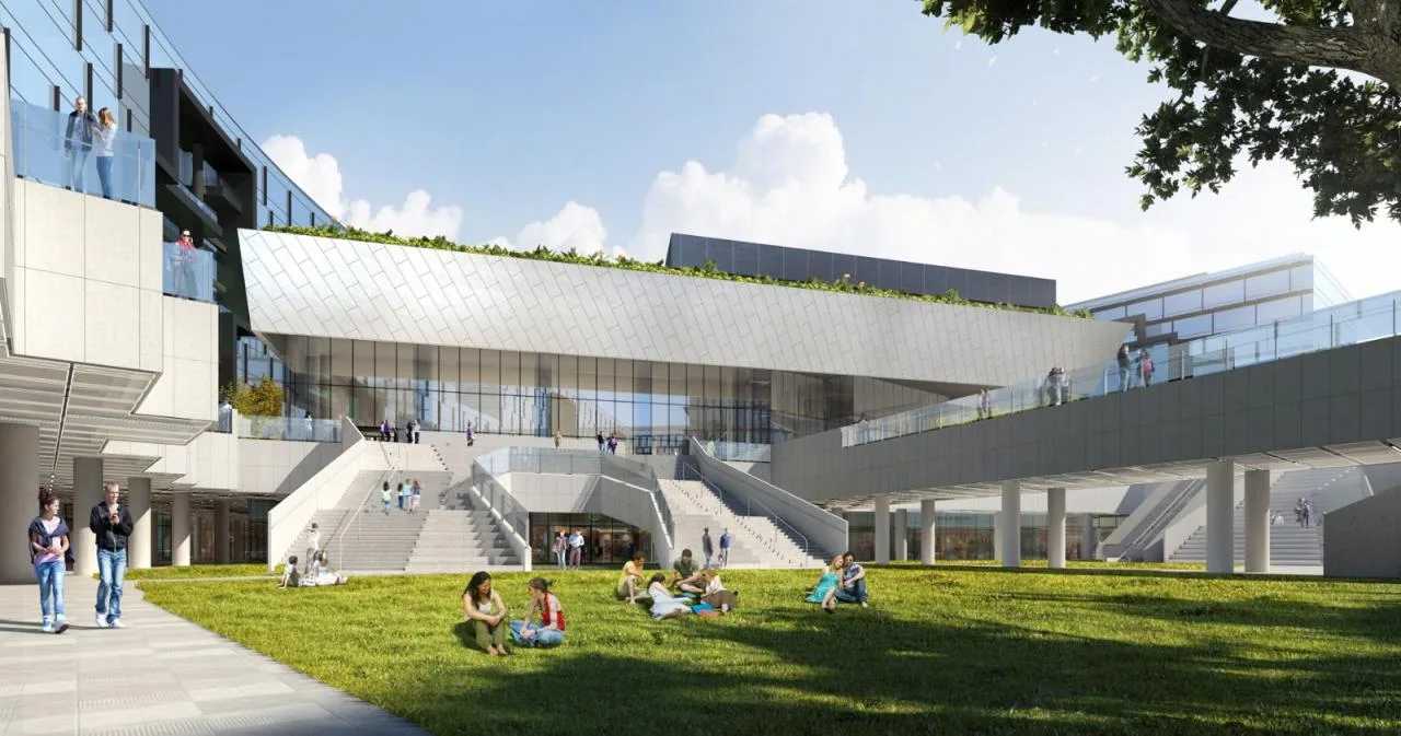BIM Architecture | Rhythmic Oasis, Beyond Solidification Moment: Large enclosed buildings in the air/BAU Architecture and Urban Design Firm