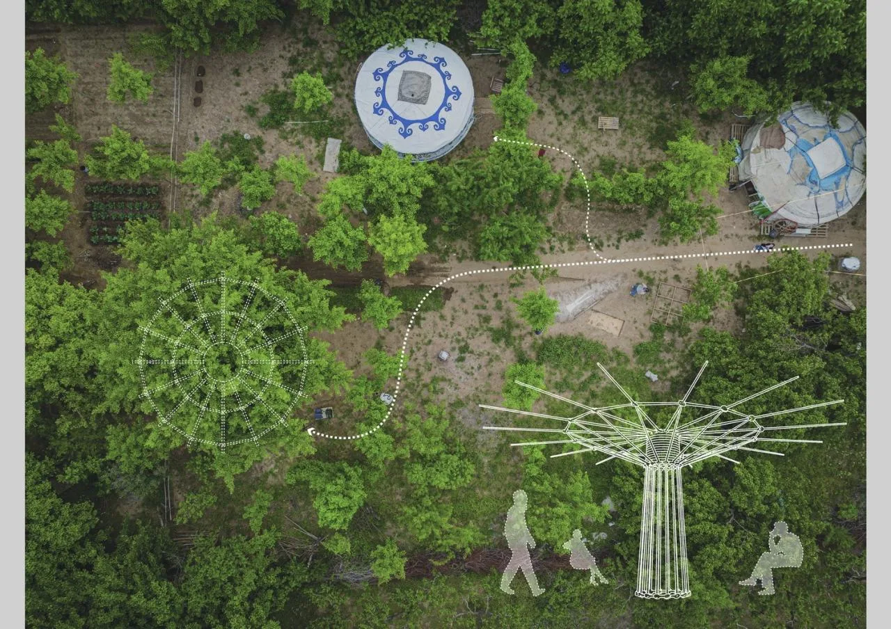 BIM Architecture | Embracing Sustainability: Bamboo Installation Tree of Life/UK Studio