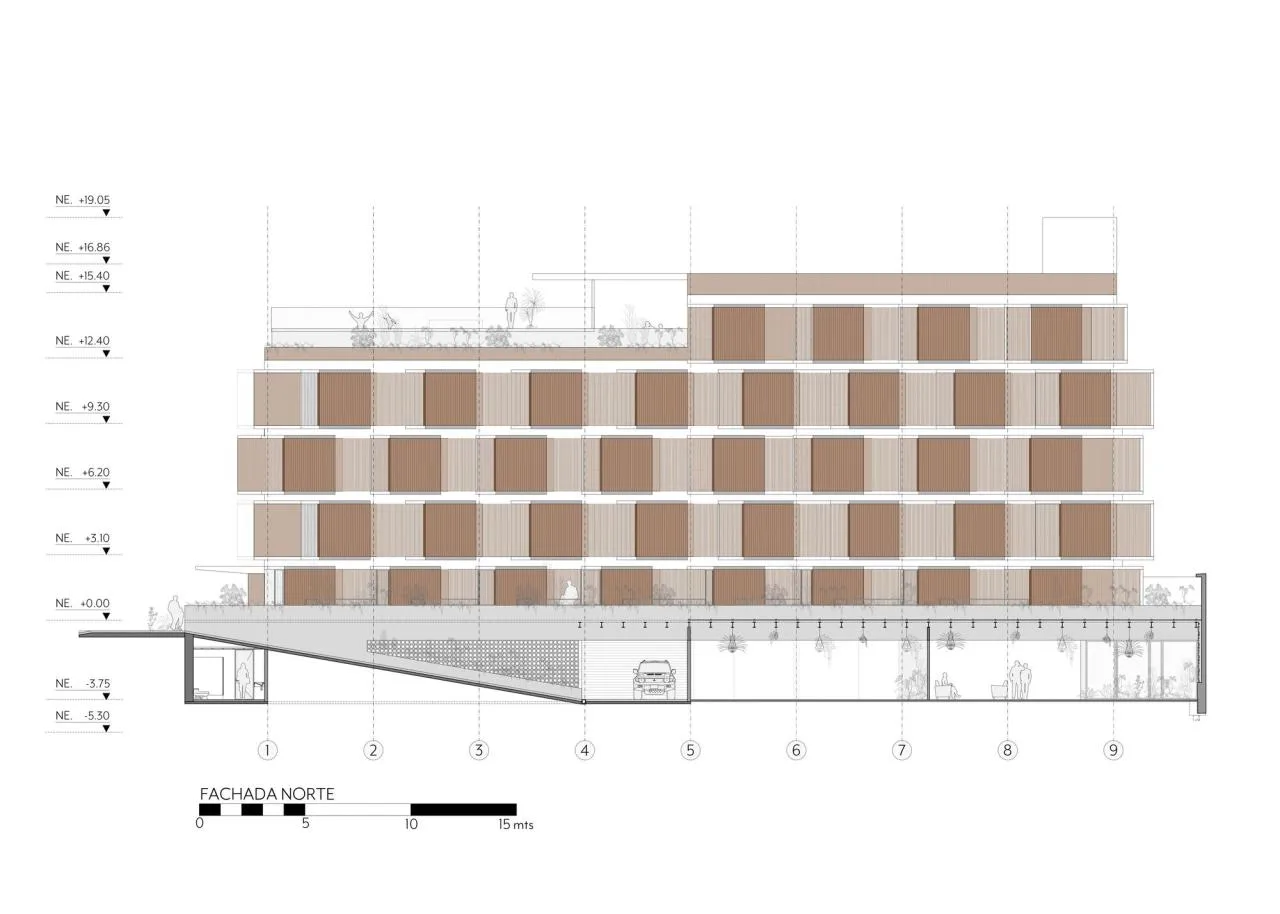 BIM Architecture | BA'RA Hotel/Plan: b arquitectos