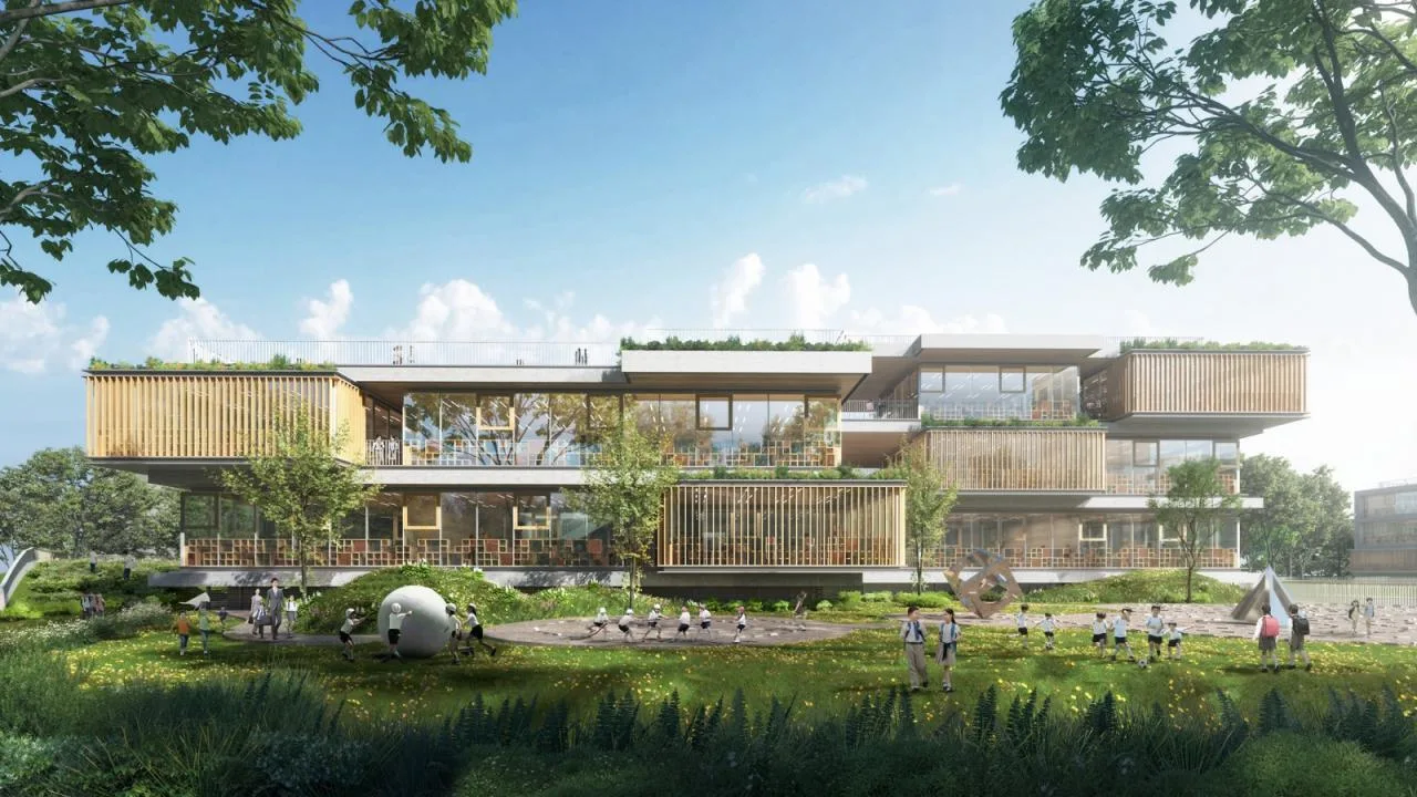 BIM Architecture | Embracing Childhood in the 'Green Wilderness Town' Original: Future Campus of Qianjiang New City in Hangzhou/10 Design