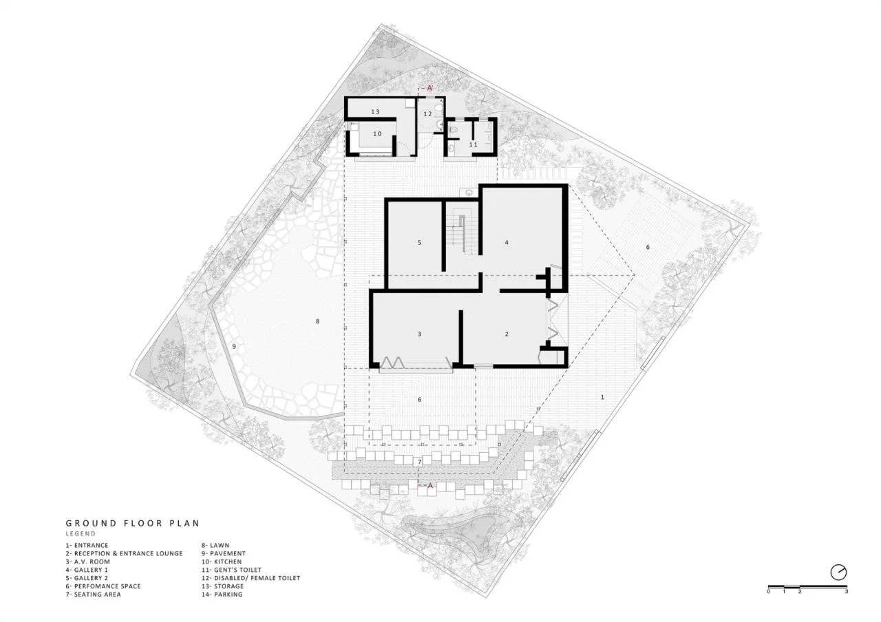 BIM Architecture | Arthshila Cultural Center - Cultural Adaptation and Reuse of Private Infrastructure/Abin Design Studio