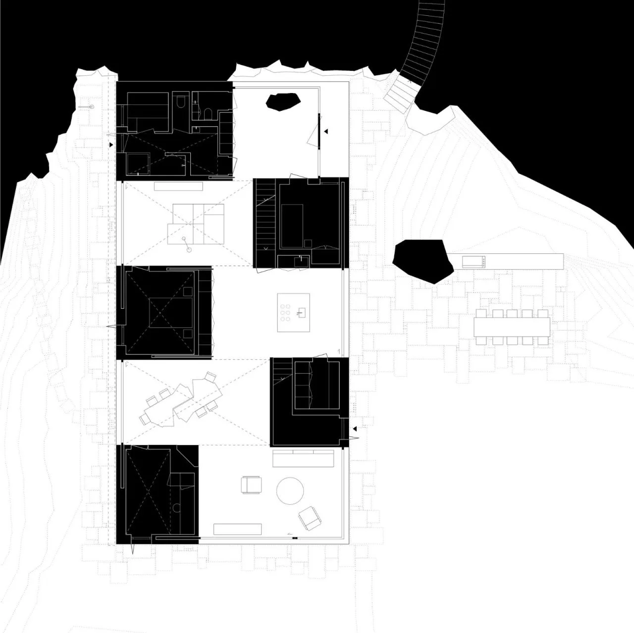 BIM architecture | Wooden cube, lakeside wooden house/Appels Architekten