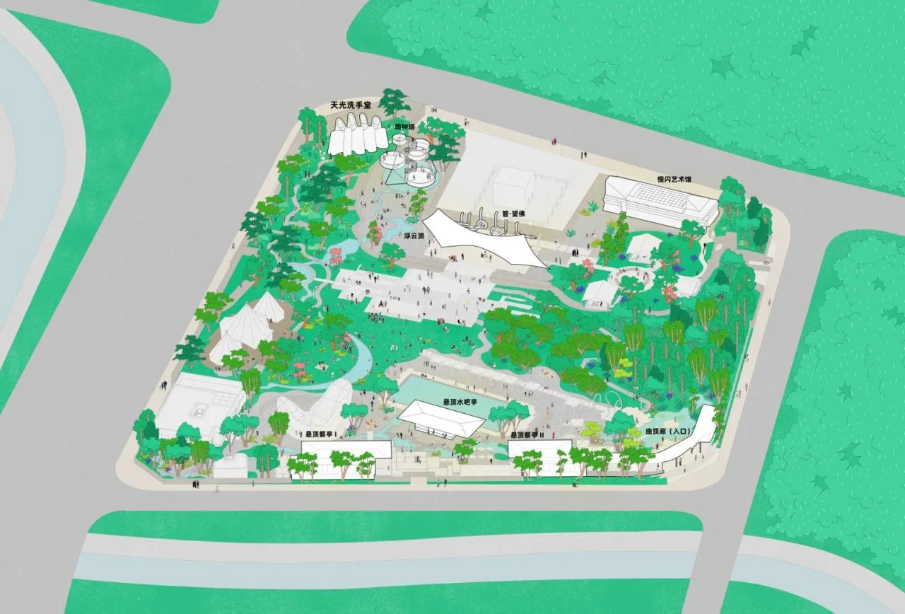 BIM Architecture | Tianguang Handwashing Hall/Crowdbuilding