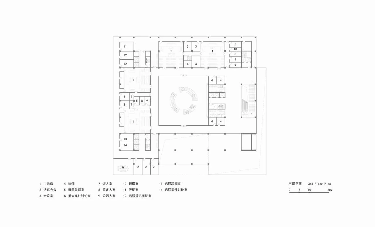 BIM Architecture | Solidified Justice • Changzhou Intermediate People's Court Expansion/Jianhe Architecture