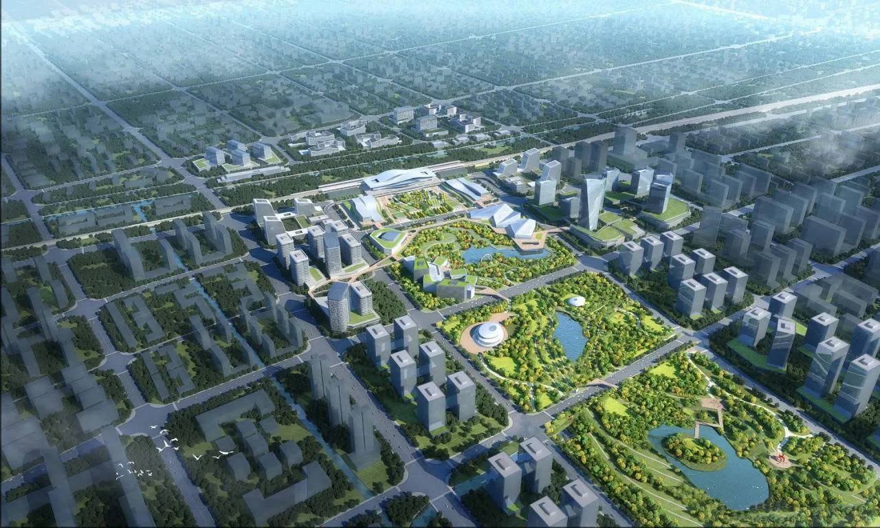 BIM Architecture | Newly built Wuyi section of Shanghai Chongqing Chengdu high-speed railway - Hanchuan East Station/Zhongnan Architectural Design Institute Co., Ltd