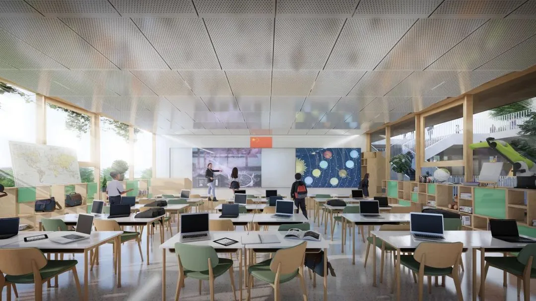 BIM Architecture | Embracing Childhood in the 'Green Wilderness Town' Original: Future Campus of Qianjiang New City in Hangzhou/10 Design
