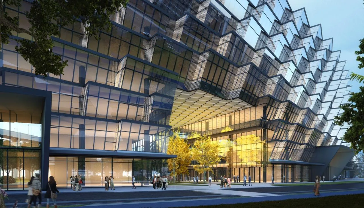 BIM Architecture | Rhythmic Oasis, Beyond Solidification Moment: Large enclosed buildings in the air/BAU Architecture and Urban Design Firm