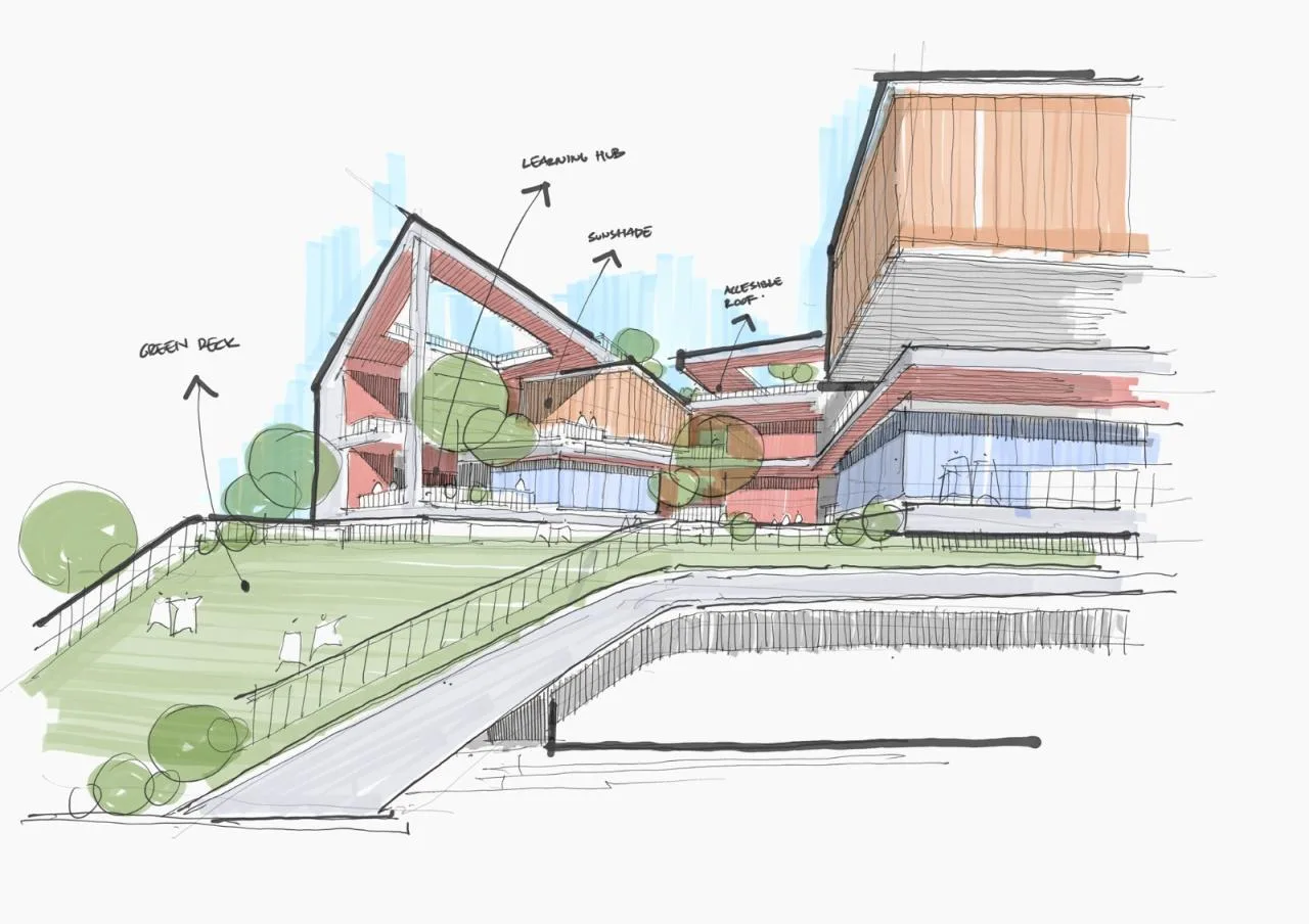 BIM Architecture | Embracing Childhood in the 'Green Wilderness Town' Original: Future Campus of Qianjiang New City in Hangzhou/10 Design