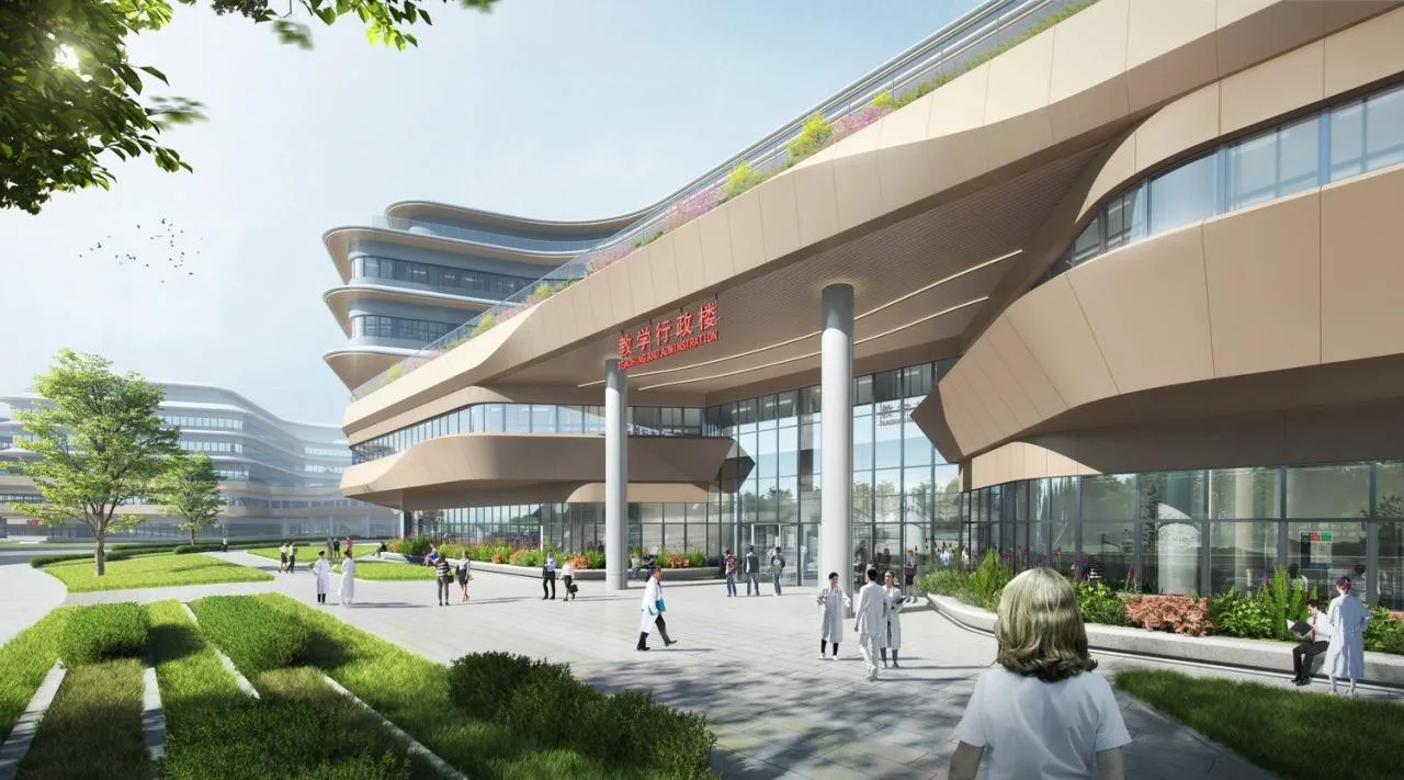 BIM Architecture | Shaping the Medical School Complex with Landscape Arteries: Southern University of Science and Technology School of Medicine and Southern University of Science and Technology Affiliated Hospital/Gabo Architectural Design Firm