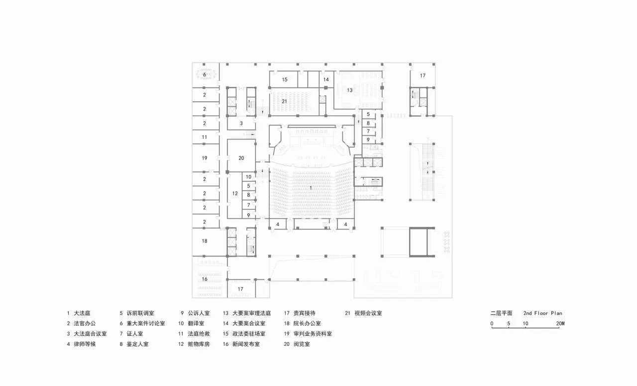 BIM Architecture | Solidified Justice • Changzhou Intermediate People's Court Expansion/Jianhe Architecture