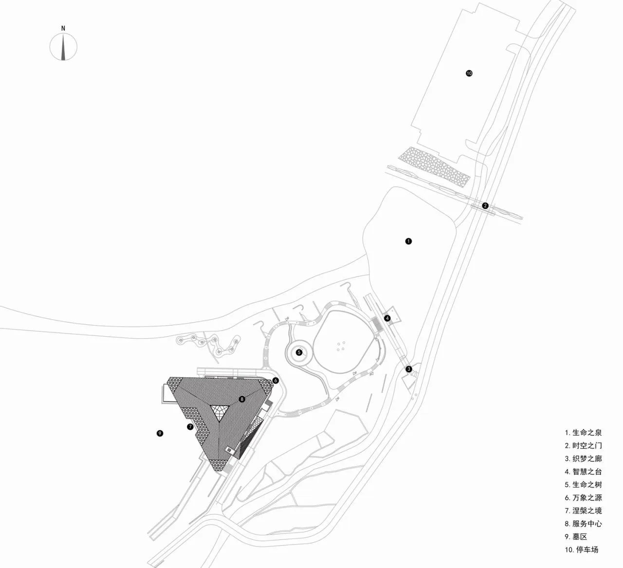 BIM Architecture | Turning into Stars in the Sky, a Quiet and Beautiful Soul Habitat: Shijiazhuang Ande Life Memorial Park · Cloud Mirror/Small Hidden Architecture