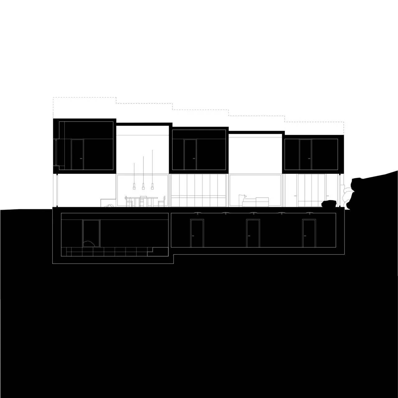 BIM architecture | Wooden cube, lakeside wooden house/Appels Architekten