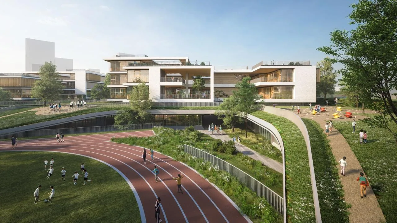 BIM Architecture | Embracing Childhood in the 'Green Wilderness Town' Original: Future Campus of Qianjiang New City in Hangzhou/10 Design
