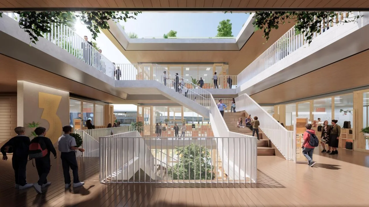 BIM Architecture | Embracing Childhood in the 'Green Wilderness Town' Original: Future Campus of Qianjiang New City in Hangzhou/10 Design