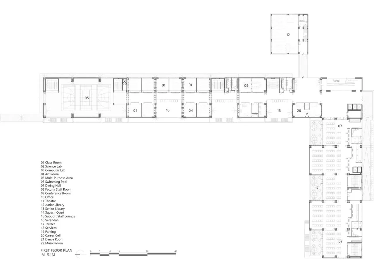 BIM Architecture | Shiv Nadar School/Stephane Paumier Architects
