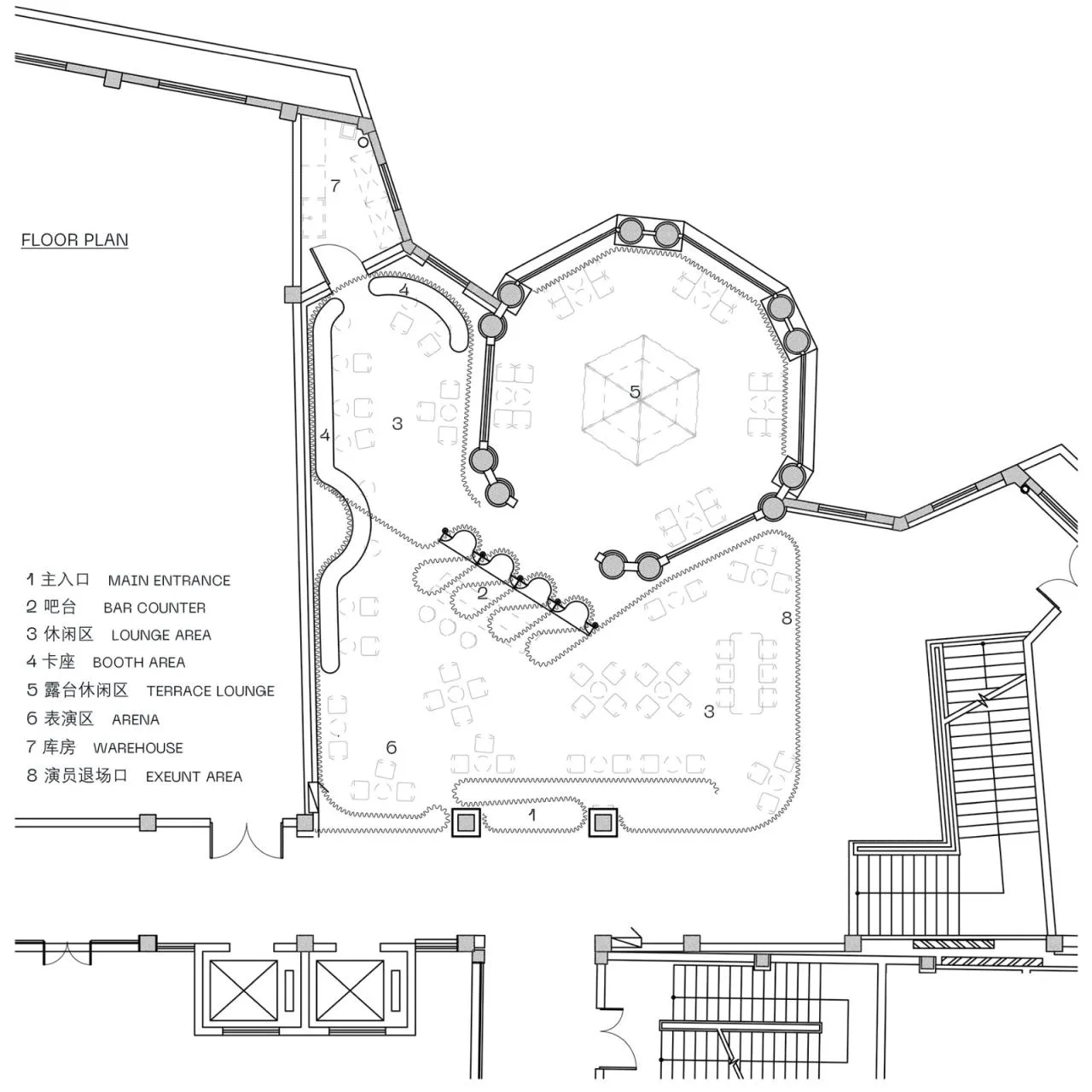 BIM Architecture | Slightly Drunken Night in Shanghai: A Space Aggregation of Theater and Bar/Indefinite Design