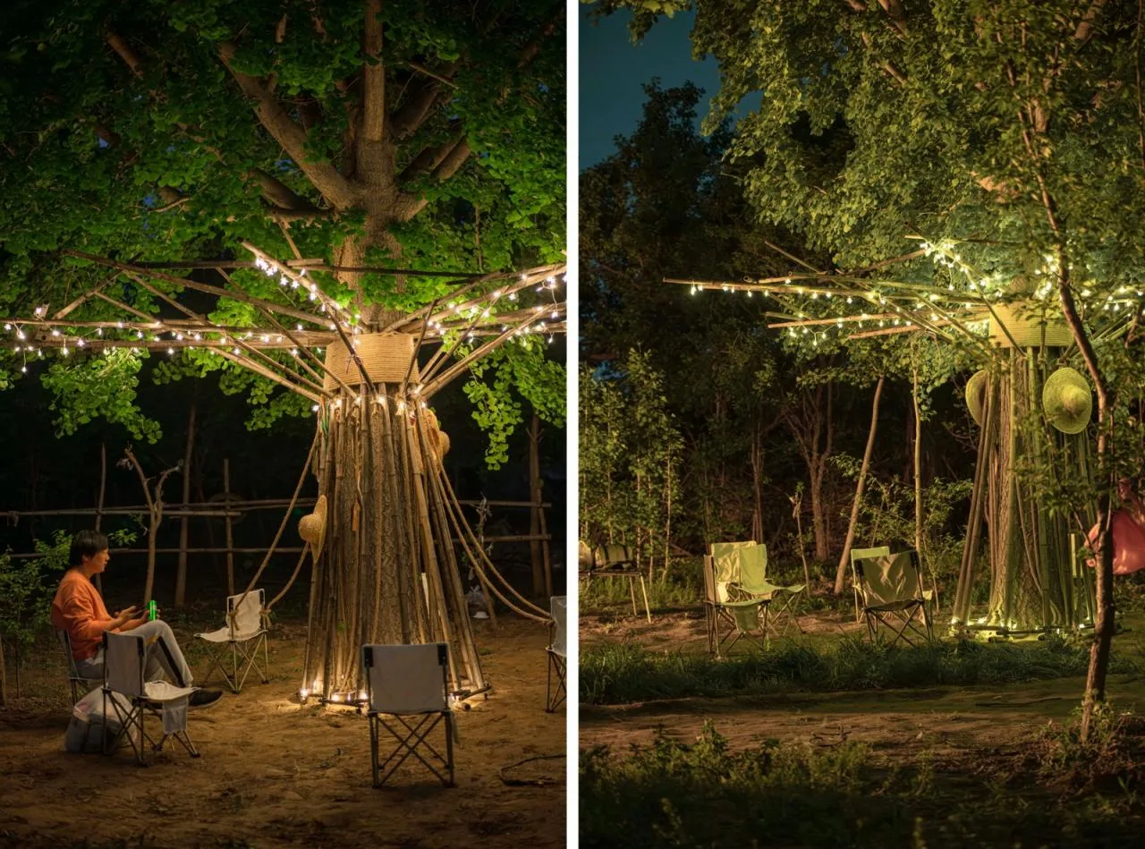 BIM Architecture | Embracing Sustainability: Bamboo Installation Tree of Life/UK Studio