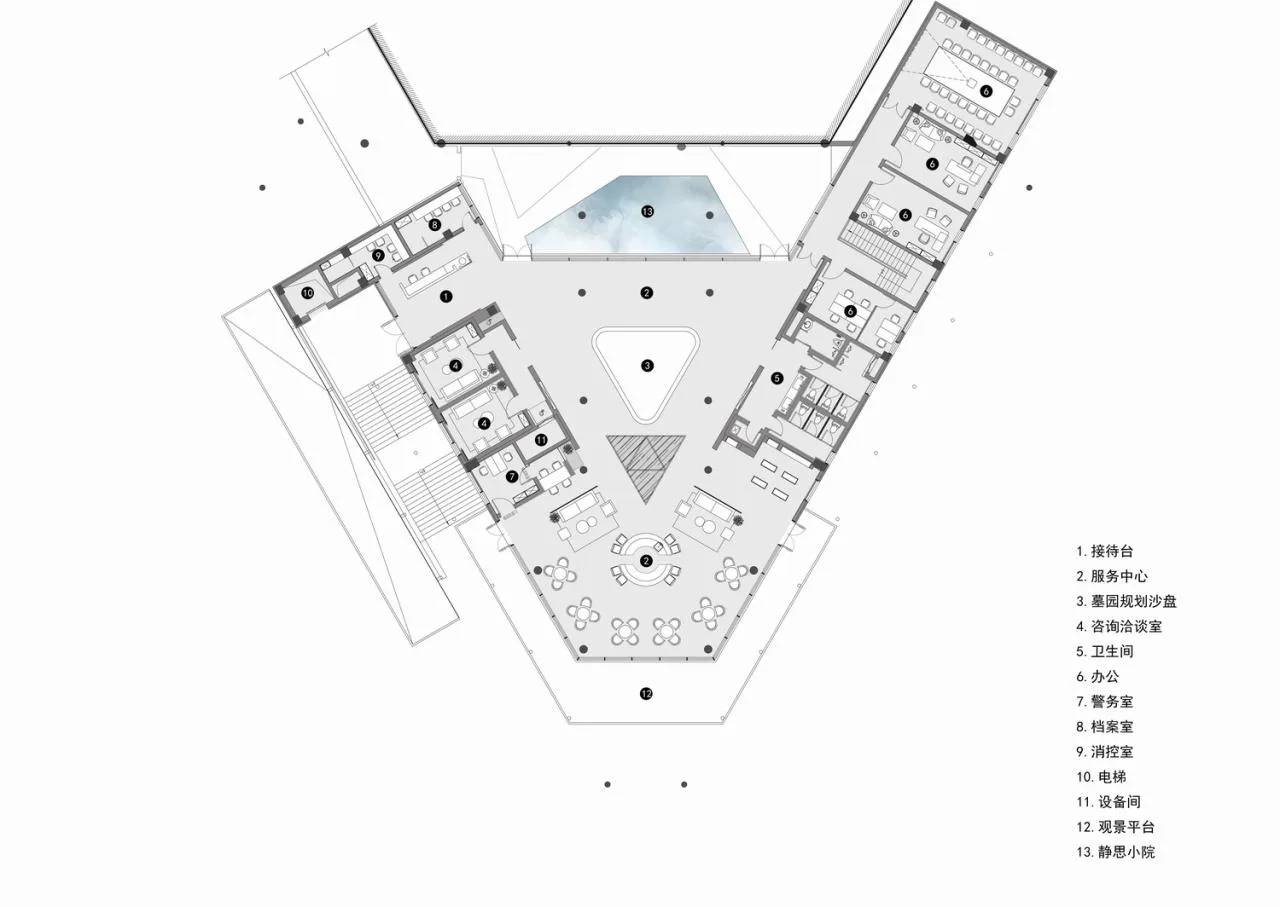 BIM Architecture | Turning into Stars in the Sky, a Quiet and Beautiful Soul Habitat: Shijiazhuang Ande Life Memorial Park · Cloud Mirror/Small Hidden Architecture
