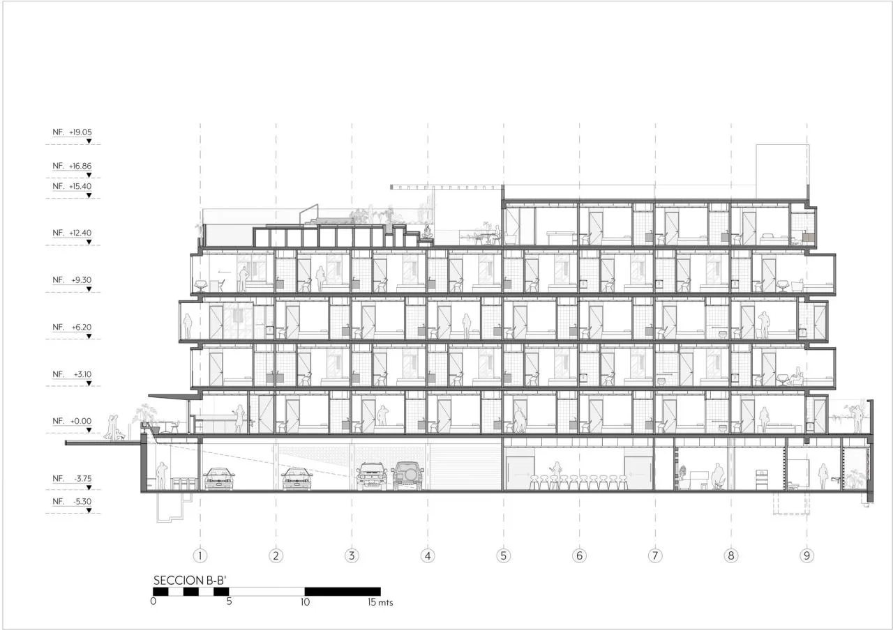 BIM Architecture | BA'RA Hotel/Plan: b arquitectos