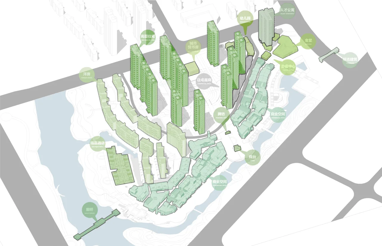 BIM Architecture | Ancient Charm and New Life, Space and Group Images: Fuyang Goujie/Baitao Architecture