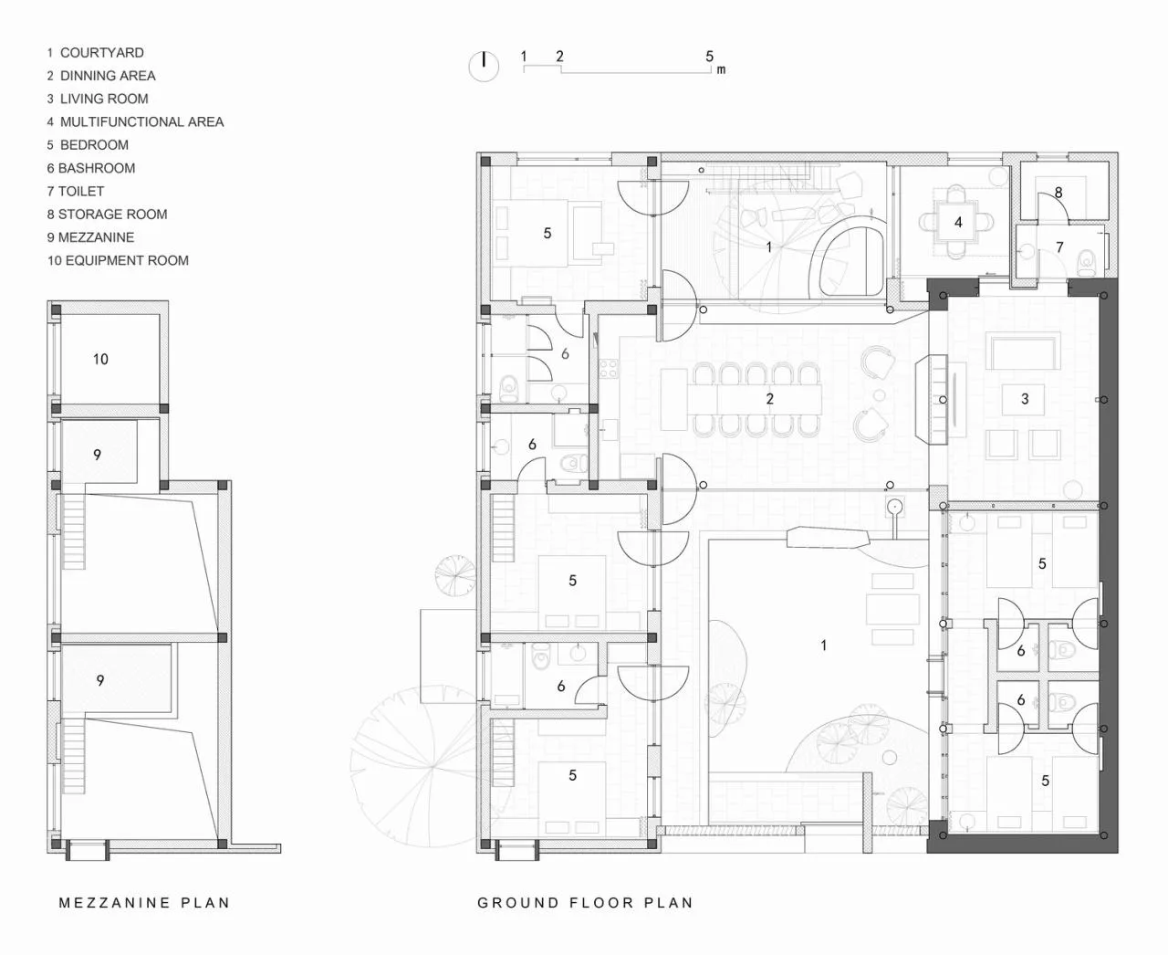 BIM Architecture | Yajisu Collection 98 # Courtyard/Composite Building Design