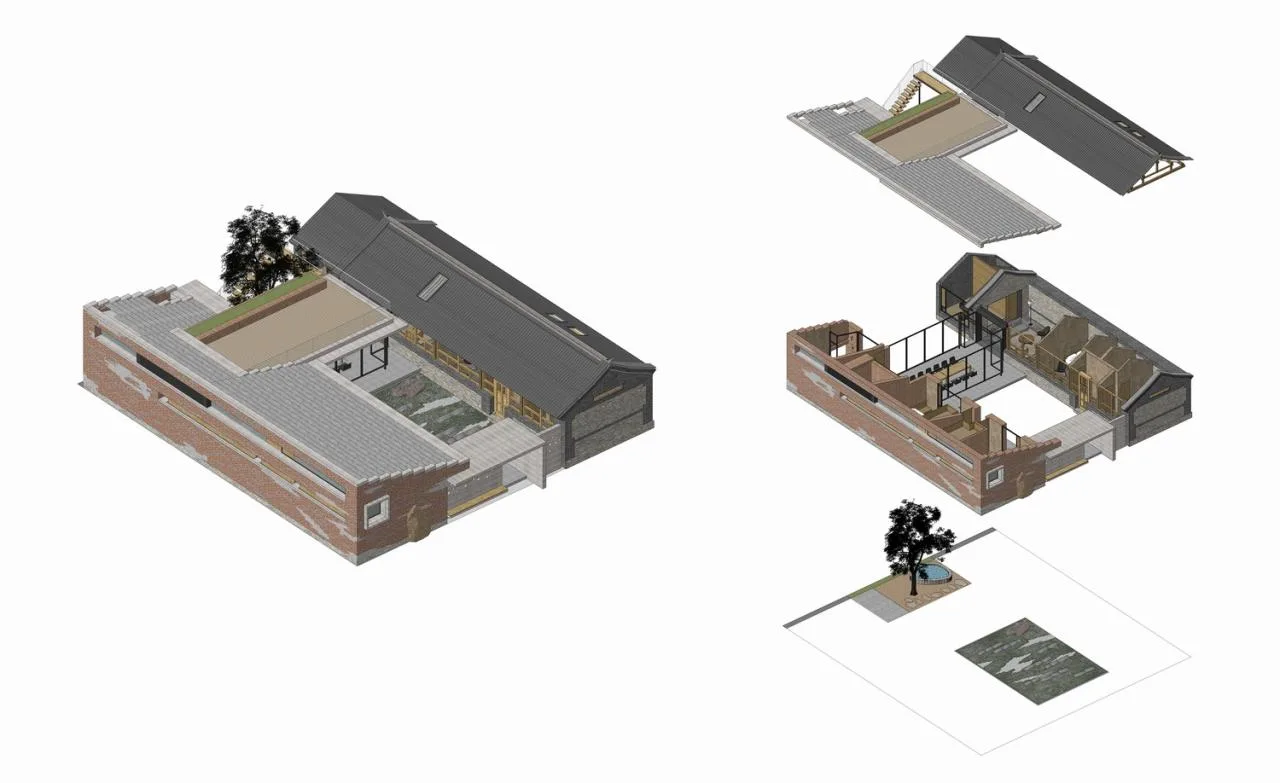 BIM Architecture | Yajisu Collection 98 # Courtyard/Composite Building Design