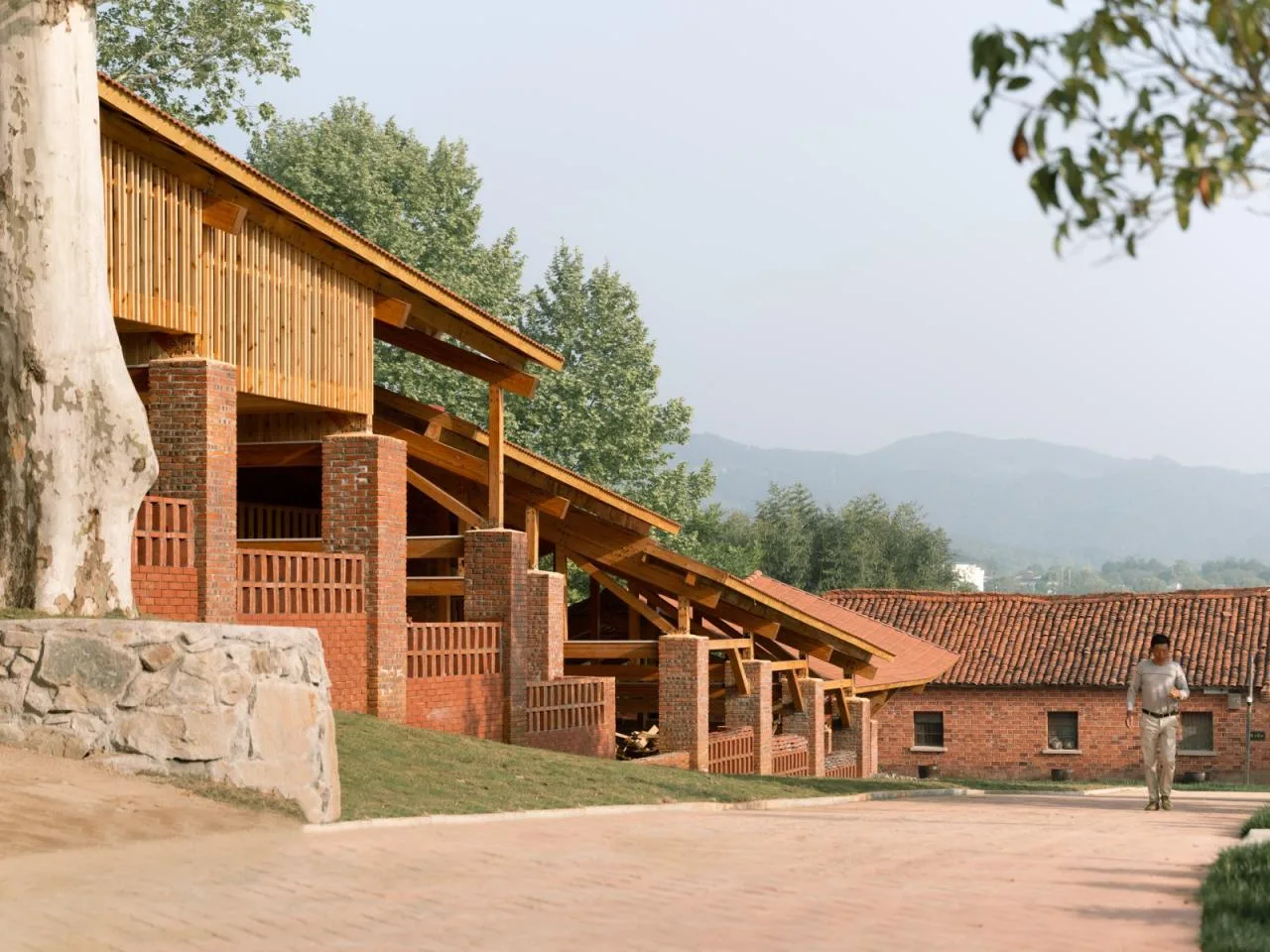 BIM Architecture | Anhui Qianshan Poomlong Kiln and Intangible Cultural Heritage Living Room/Grey Space Architecture Firm