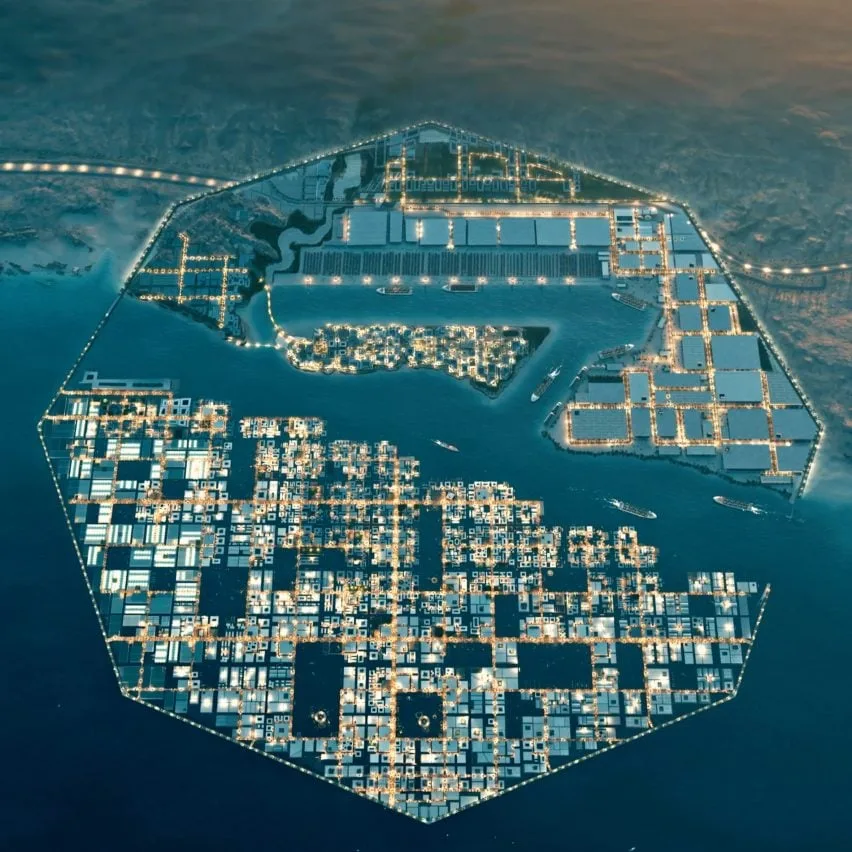 BIM Architecture | Saudi Arabia announces octagonal floating port urban planning