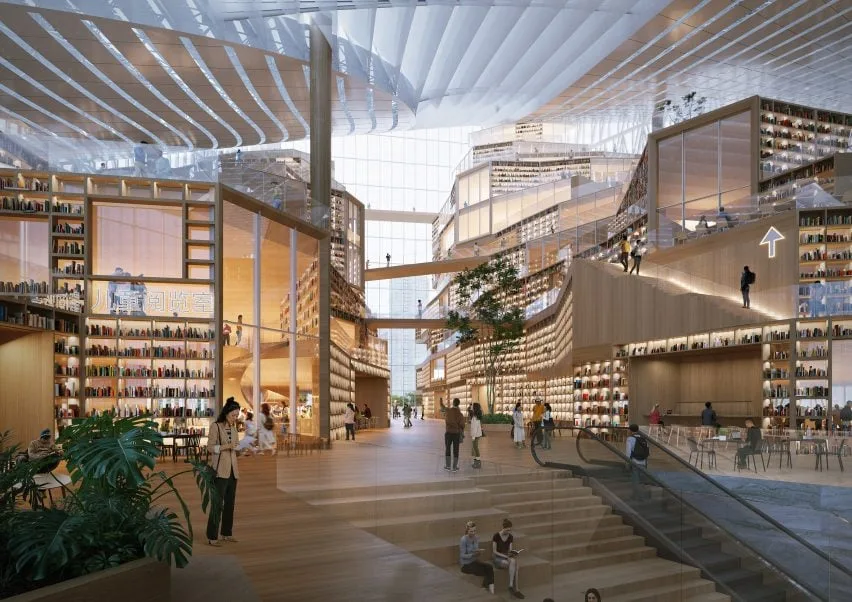 BIM Architecture | MVRDV announces Wuhan Library's 'Staircase Book Platform'