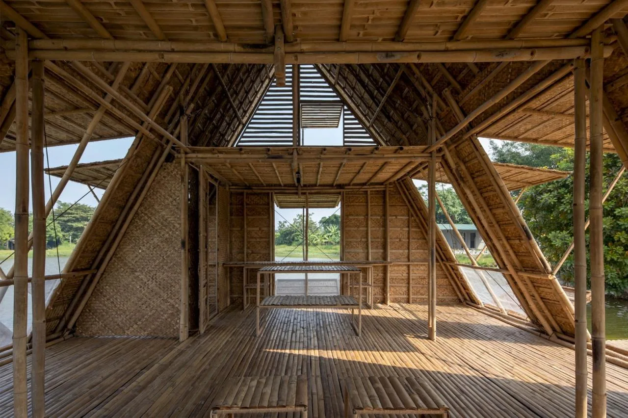 BIM Architecture | Adapting to Climate Change, Floating Bamboo Houses/H& P Architects