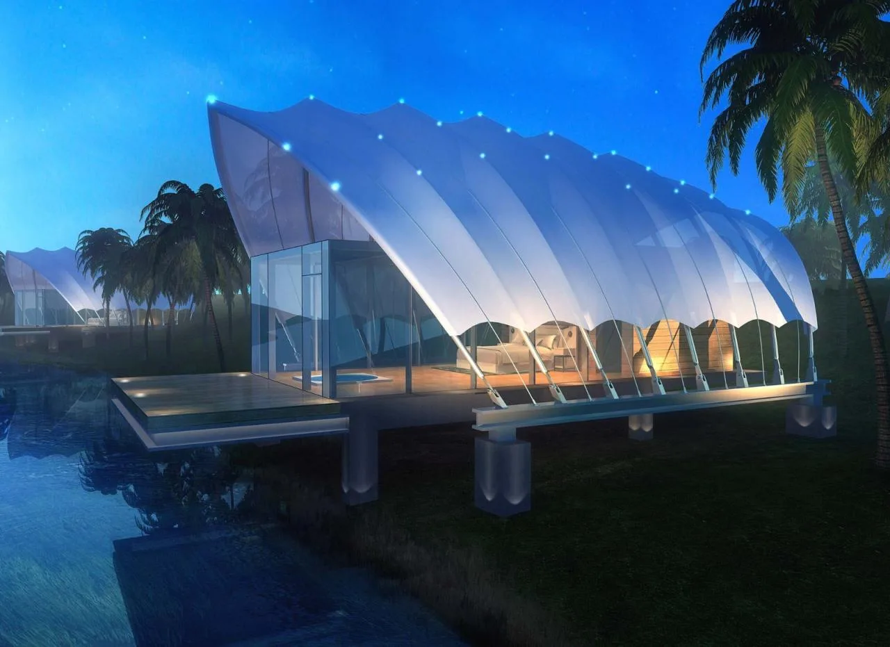 BIM Architecture | Mengbala Visible Zeqi Tent Hotel/Jieshi Architectural Planning and Design