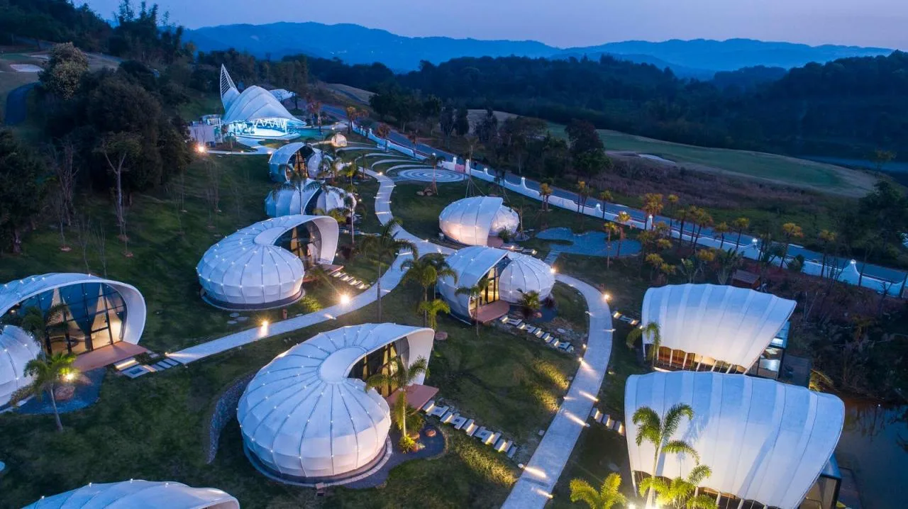 BIM Architecture | Mengbala Visible Zeqi Tent Hotel/Jieshi Architectural Planning and Design