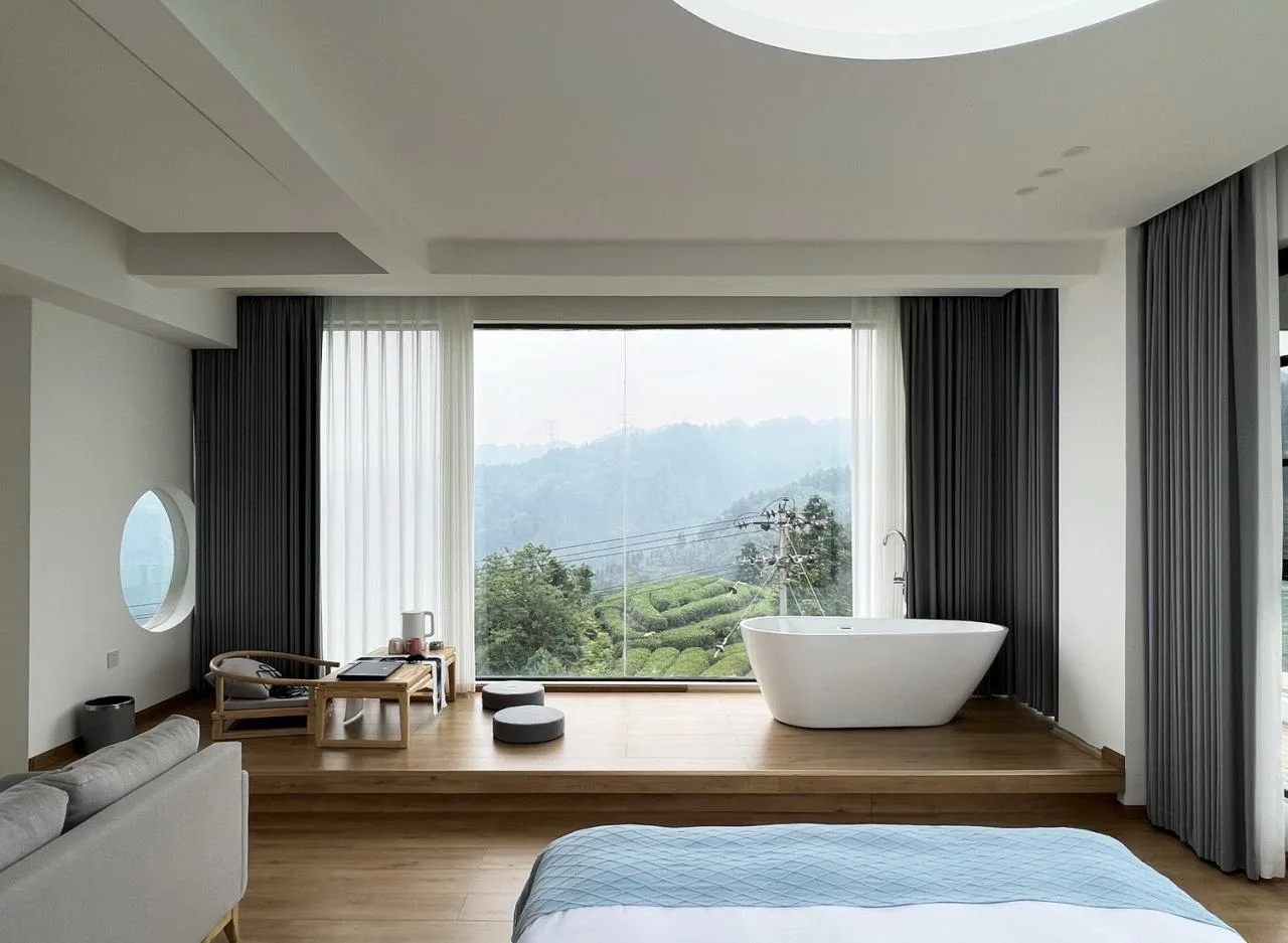 BIM Architecture | Yuntai Yueye: Floating Homestay/Iwakawa Architecture Design in Tea Fields