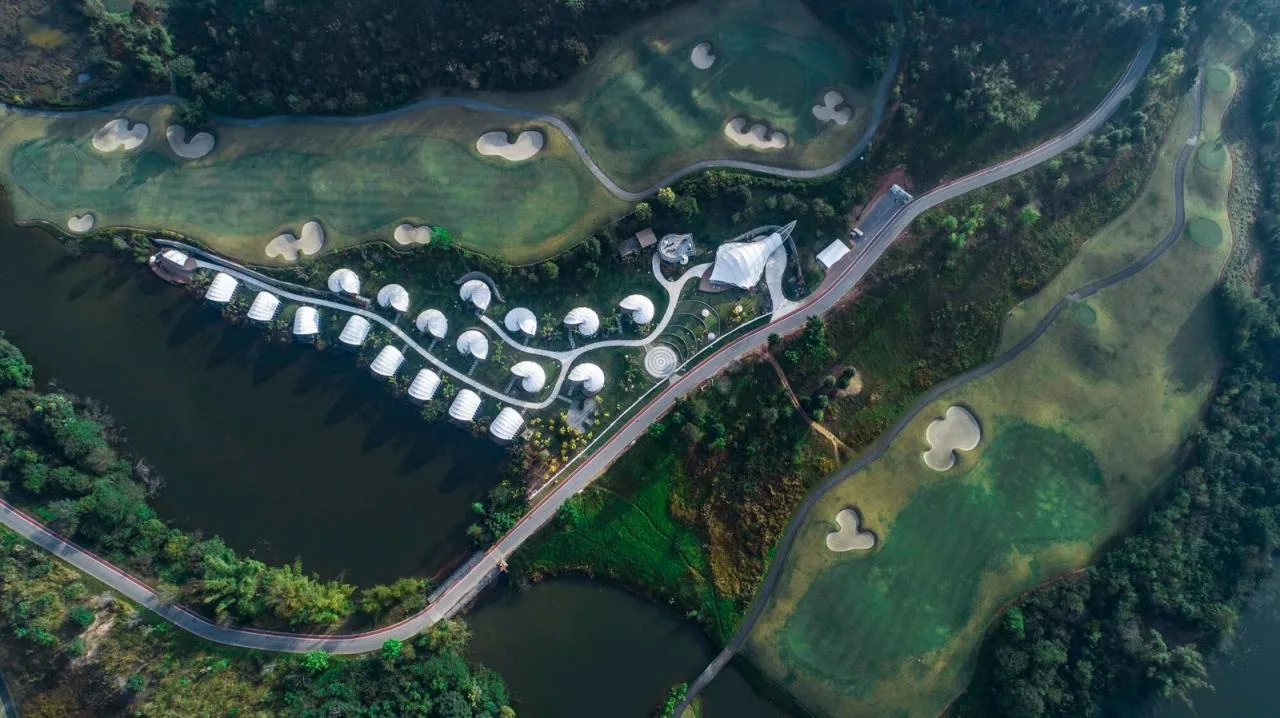 BIM Architecture | Mengbala Visible Zeqi Tent Hotel/Jieshi Architectural Planning and Design