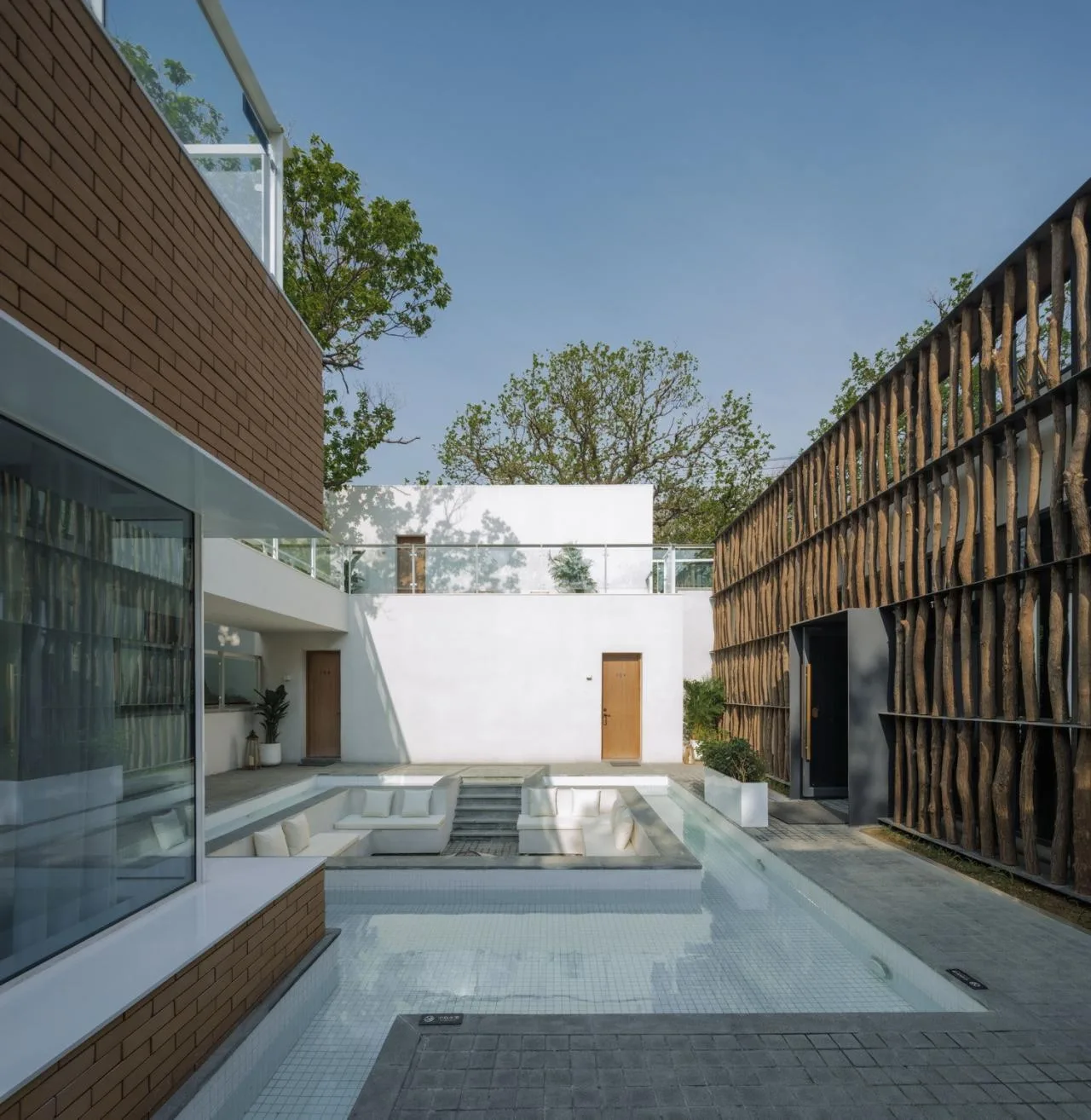 BIM Architecture | Yimeng Book House Homestay: Natural Reconstruction and Symbiosis under Chestnut Grove/Grey Space Architecture Firm