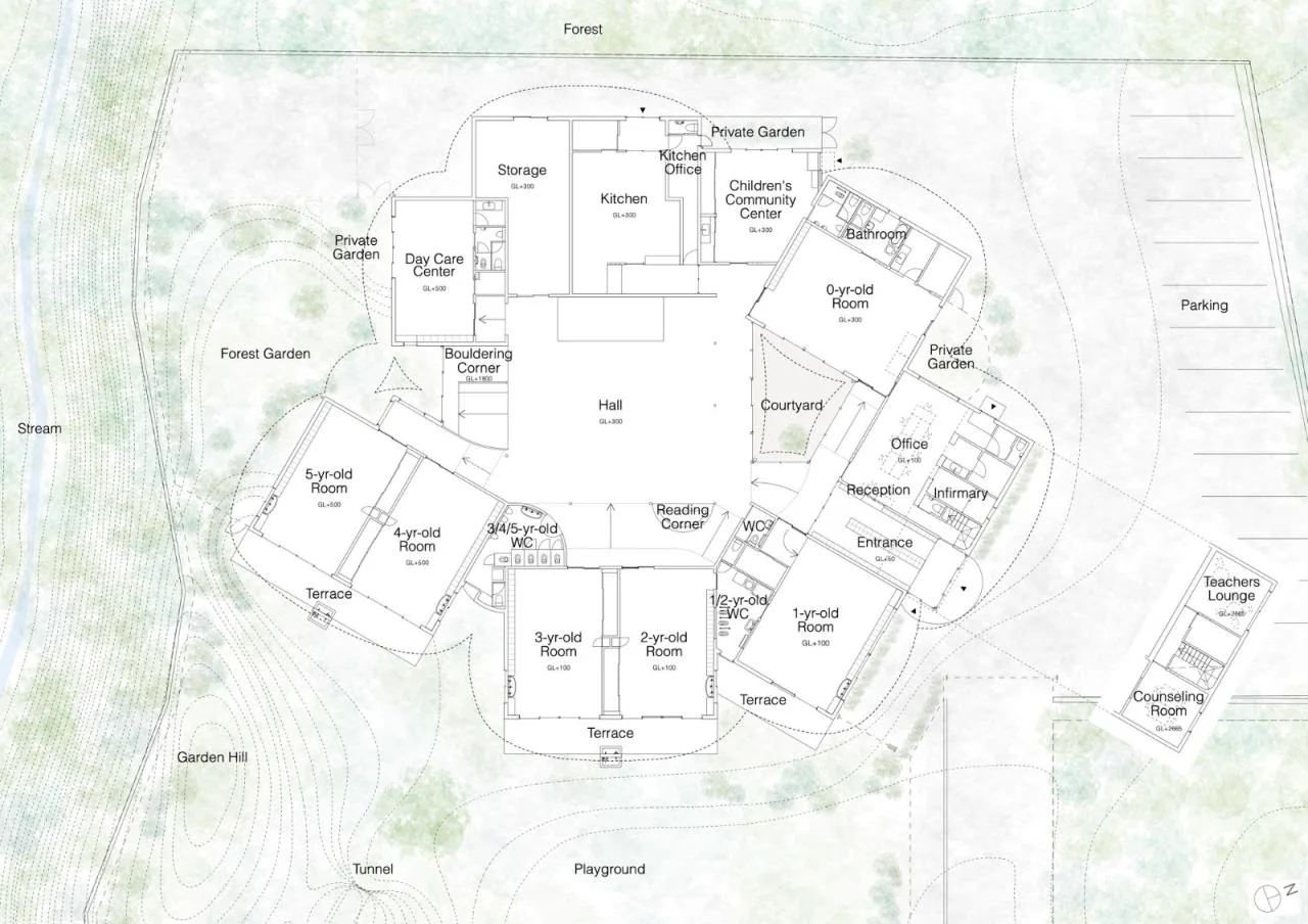 BIM Architecture | Children's Forest Nursery/Yamashita Guicheng Architectural Design