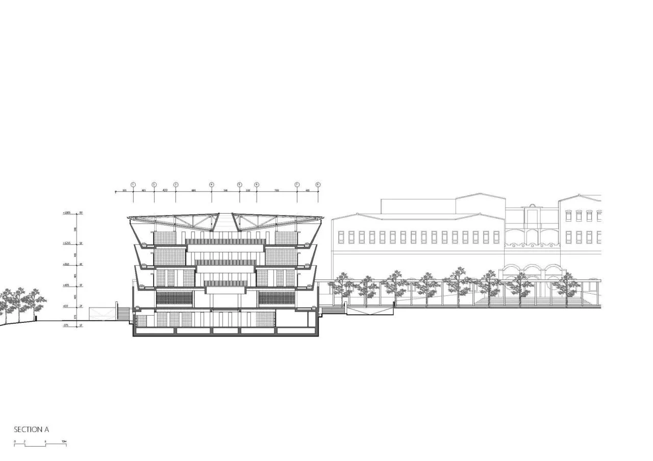 BIM Architecture | Mountain Ash Placement Center/Behet Bondzio Lin Architekten - Section Diagram