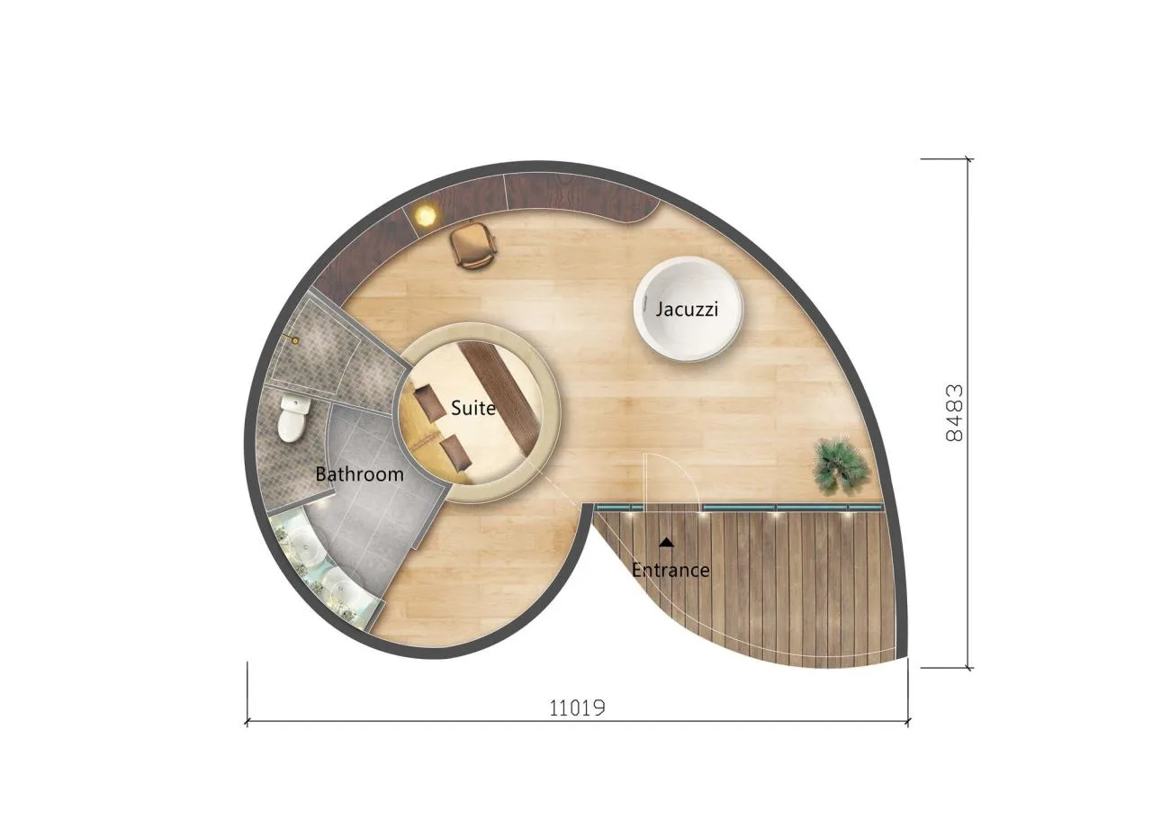BIM Architecture | Mengbala Visible Zeqi Tent Hotel/Jieshi Architectural Planning and Design