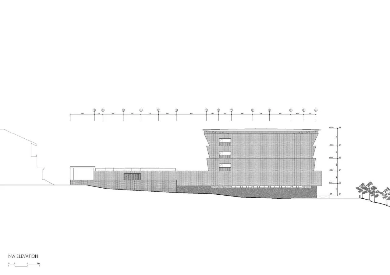 BIM Architecture | Mountain Ash Placement Center/Behet Bondzio Lin Architekten - Elevation Drawing