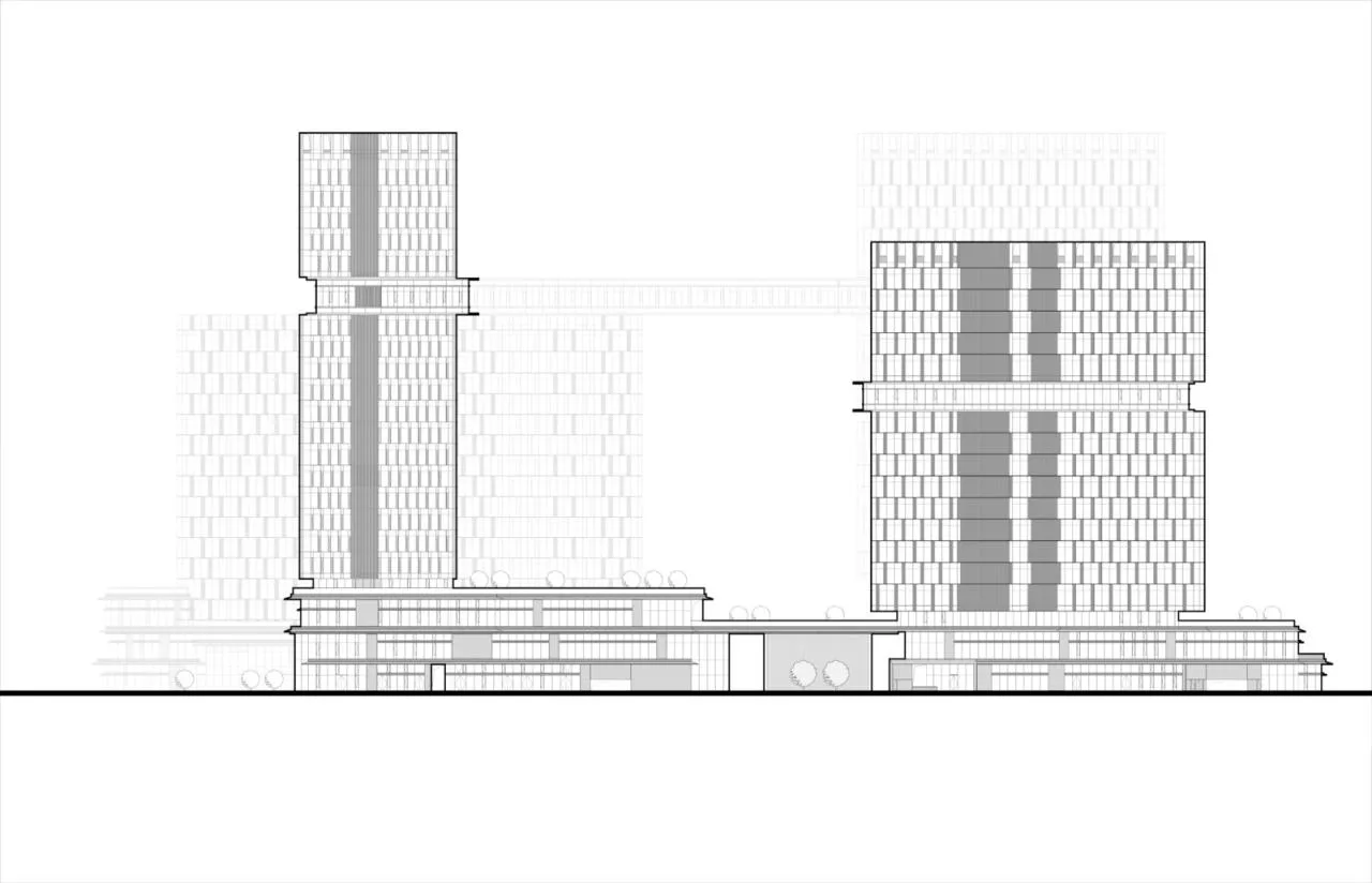 BIM Architecture | Xingyao Science and Technology Innovation City/Gad Design - Elevation Drawing