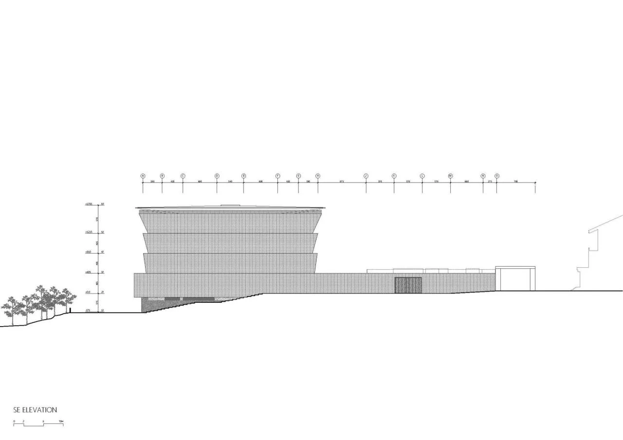 BIM Architecture | Mountain Ash Placement Center/Behet Bondzio Lin Architekten - Elevation Drawing
