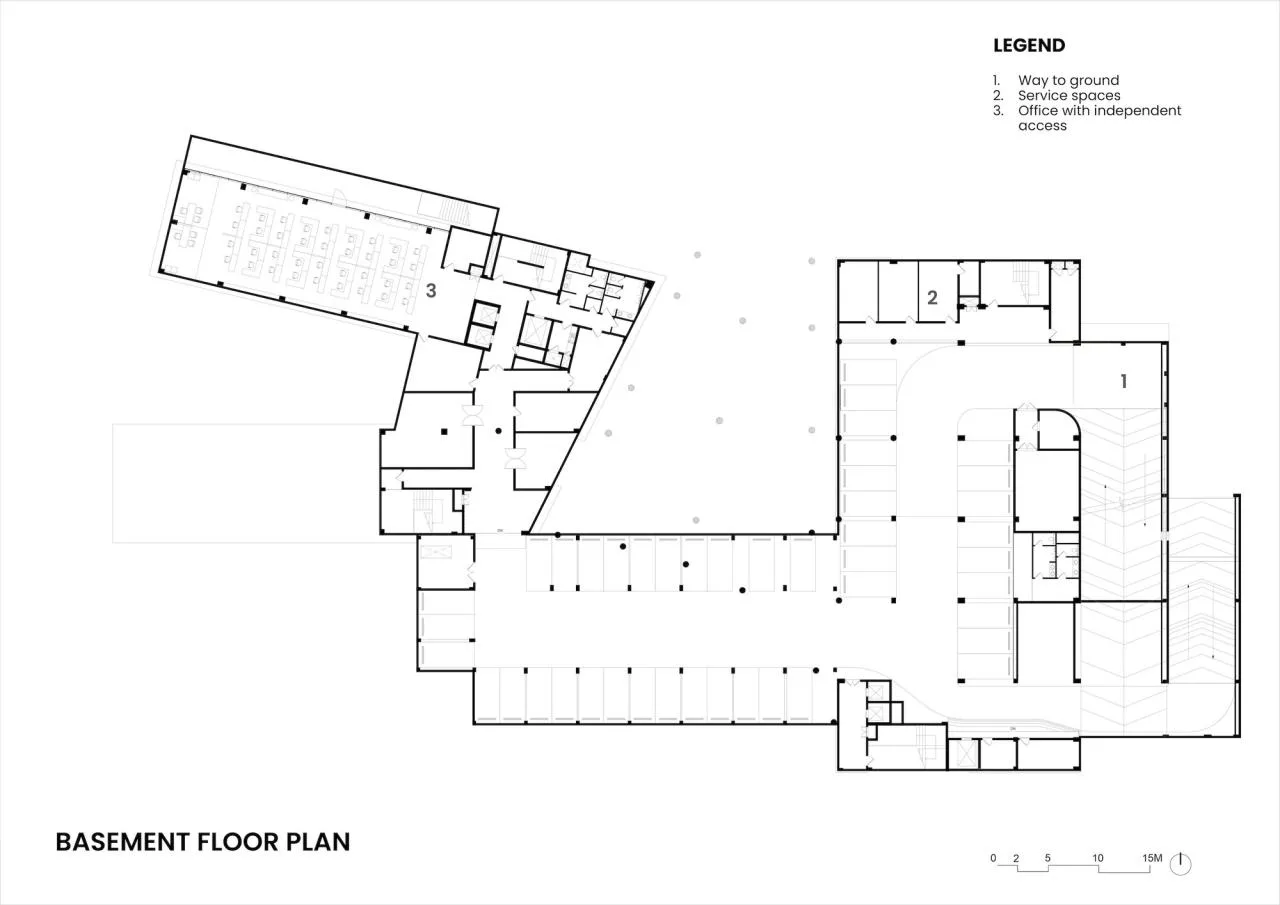 Underground floor plan | BIM Architecture | Multi functional Experience Center/FHD India