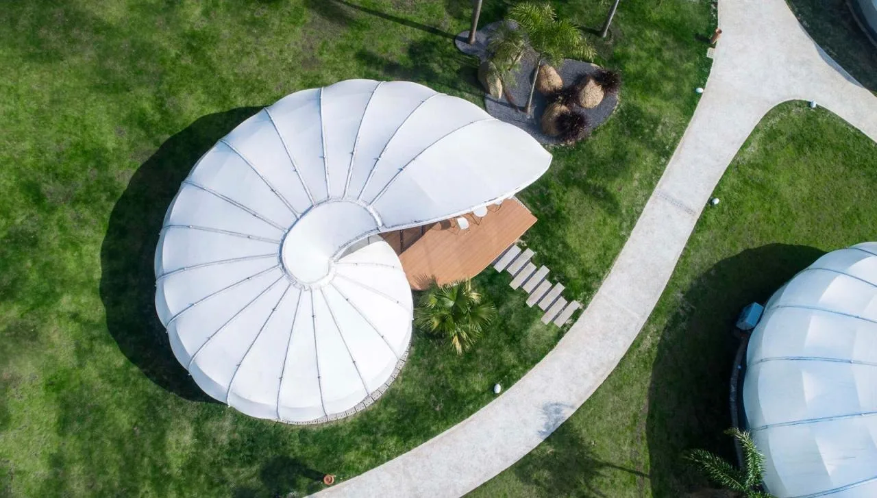 BIM Architecture | Mengbala Visible Zeqi Tent Hotel/Jieshi Architectural Planning and Design