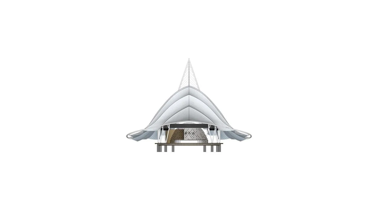 BIM Architecture | Mengbala Visible Zeqi Tent Hotel/Jieshi Architectural Planning and Design