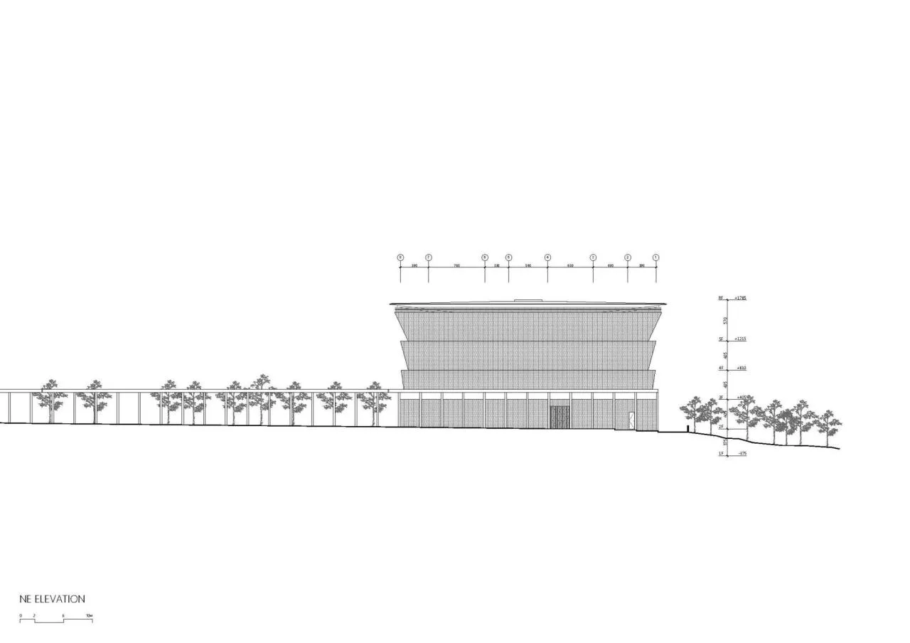 BIM Architecture | Mountain Ash Placement Center/Behet Bondzio Lin Architekten - Elevation Drawing