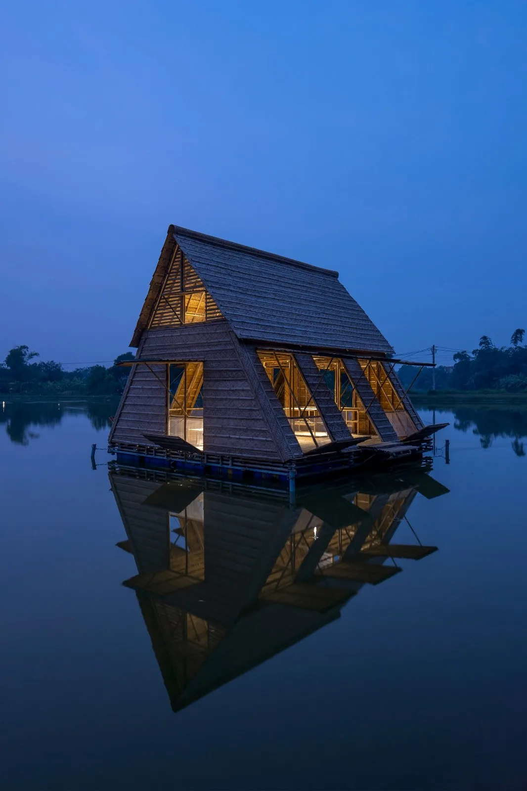 BIM Architecture | Adapting to Climate Change, Floating Bamboo Houses/H& P Architects