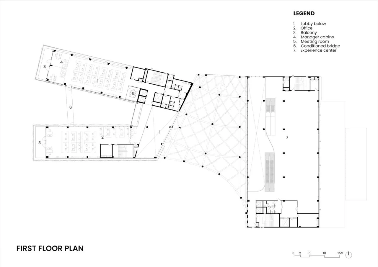 First floor plan | BIM Architecture | Multi functional Experience Center/FHD India