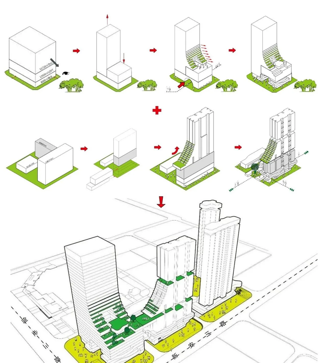 BIM Architecture | Urban Renewal Project of Toppan Printing Industrial Zone/Fanpu Design