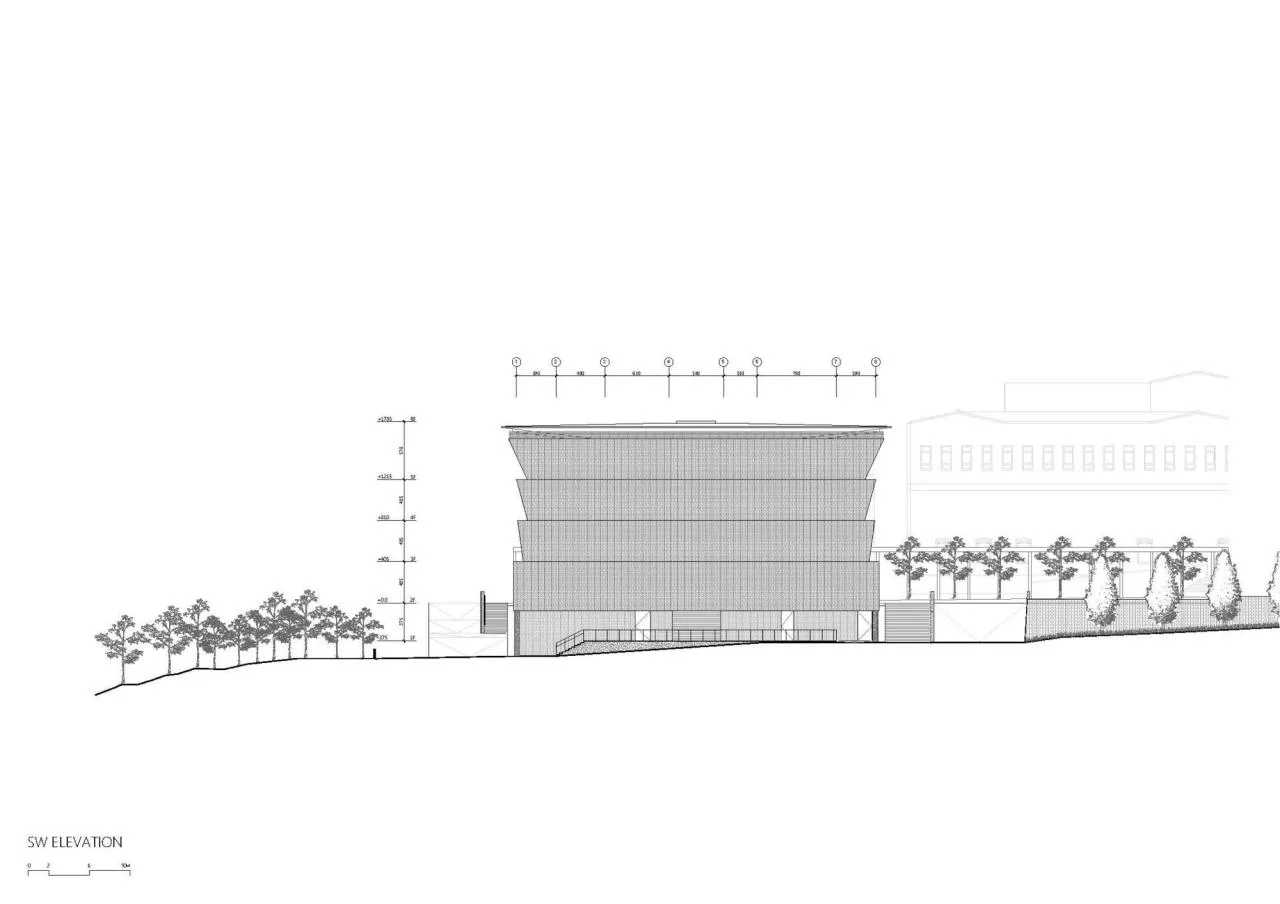 BIM Architecture | Mountain Ash Placement Center/Behet Bondzio Lin Architekten - Elevation Drawing