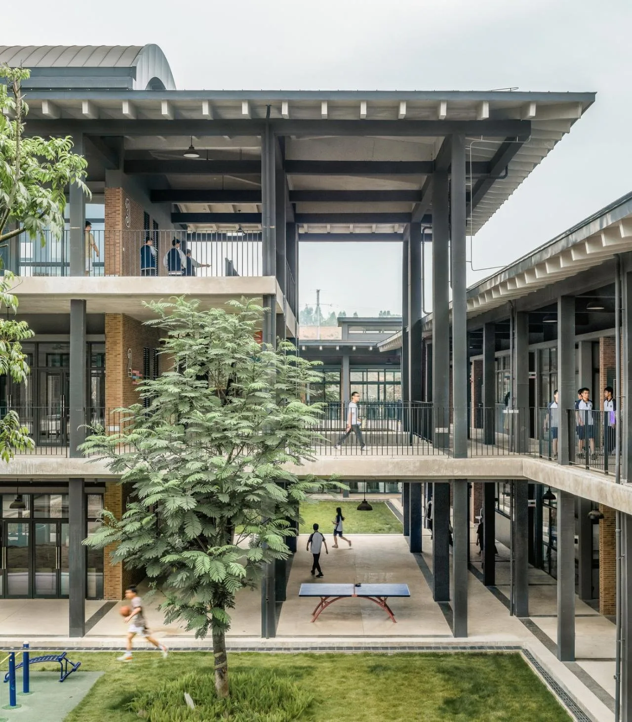 BIM Architecture | Lezhi School/Large Material Building